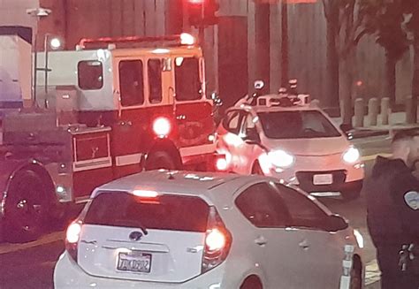 Fire truck collides with Cruise car in SF, rider hospitalized